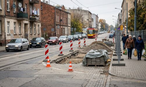 Prace drogowe przy ulicach Hipotecznej i Srebrnej w Łodzi. Zmiany w organizacji ruchu