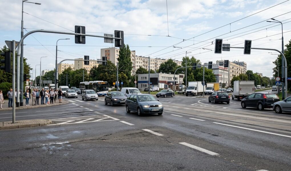 Utrudnienia w ruchu: Awaria sygnalizacji świetlnej na skrzyżowaniu ulic Chwaszczyńskiej i Nowowiczlińskiej