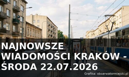 Najnowsze wiadomości Kraków – Środa 22.07.2026