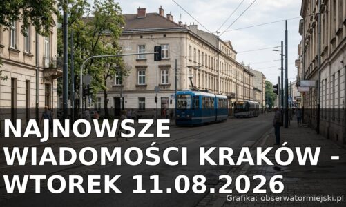 Najnowsze wiadomości Kraków – Wtorek 11.08.2026