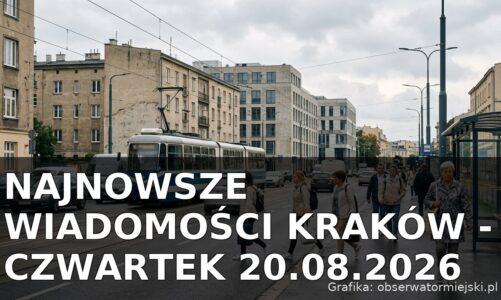 Najnowsze wiadomości Kraków – Czwartek 20.08.2026