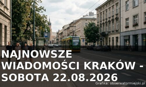 Najnowsze wiadomości Kraków – Sobota 22.08.2026