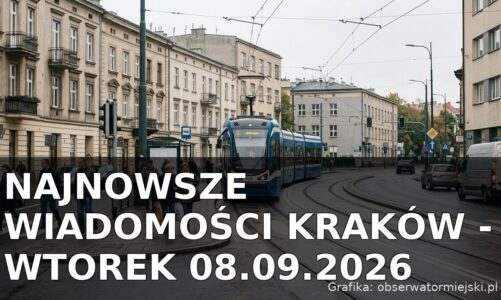Najnowsze wiadomości Kraków – Wtorek 08.09.2026
