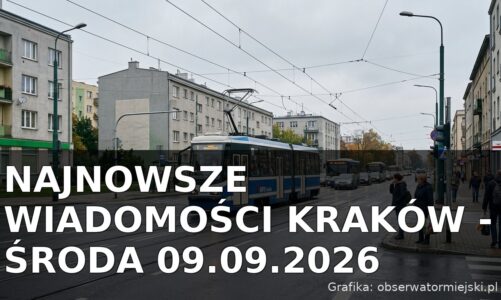 Najnowsze wiadomości Kraków – Środa 09.09.2026