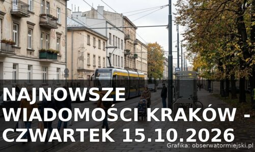 Najnowsze wiadomości Kraków – Czwartek 15.10.2026