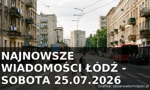 Najnowsze wiadomości Łódź – Sobota 25.07.2026