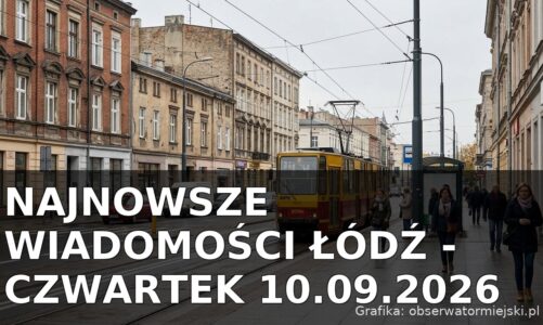 Najnowsze wiadomości Łódź – Czwartek 10.09.2026