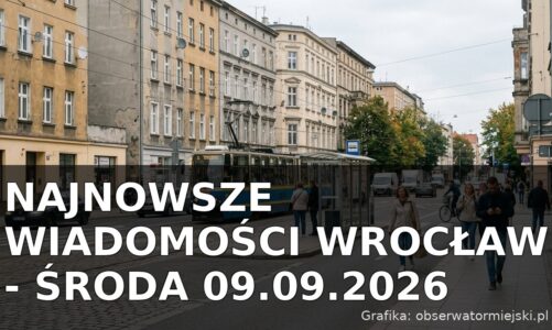 Najnowsze wiadomości Wrocław – Środa 09.09.2026