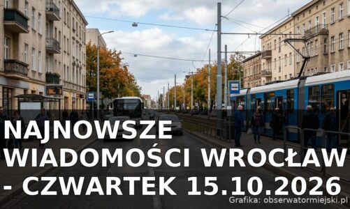 Najnowsze wiadomości Wrocław – Czwartek 15.10.2026