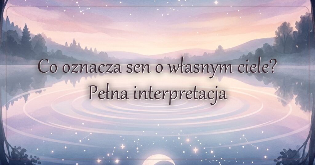 Co oznacza sen o własnym ciele? Pełna interpretacja