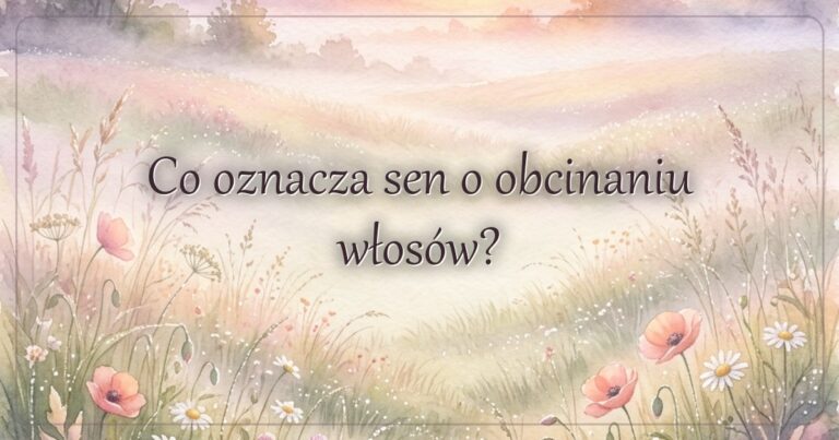 Co oznacza sen o obcinaniu włosów?