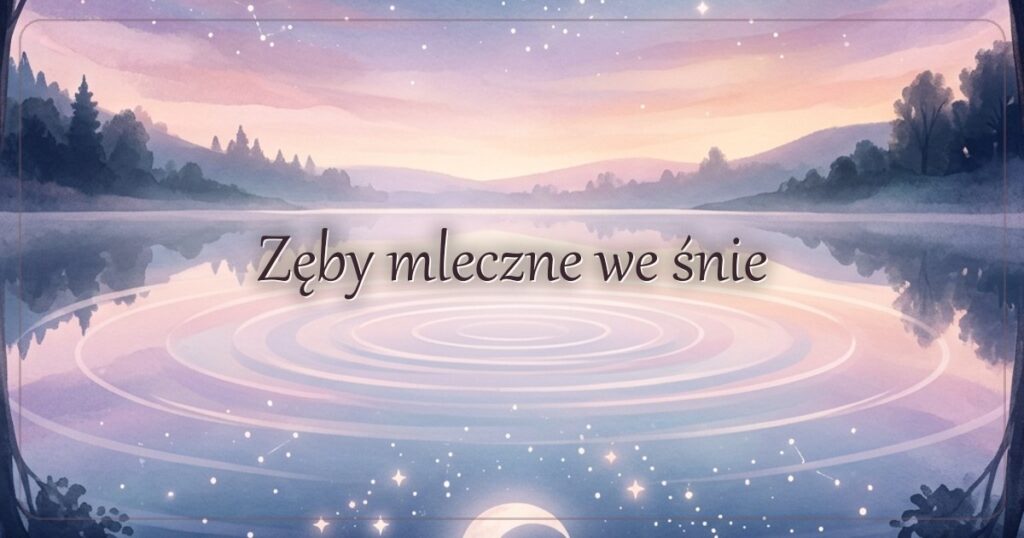 Zęby mleczne we śnie