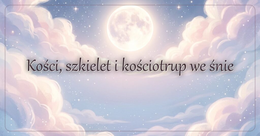 Kości, szkielet i kościotrup we śnie