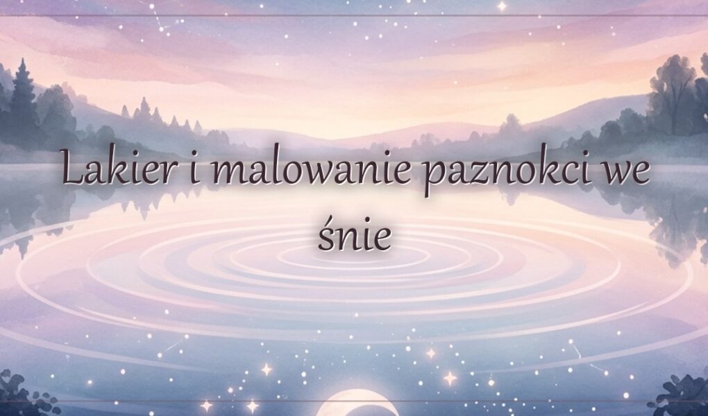 Lakier i malowanie paznokci we śnie