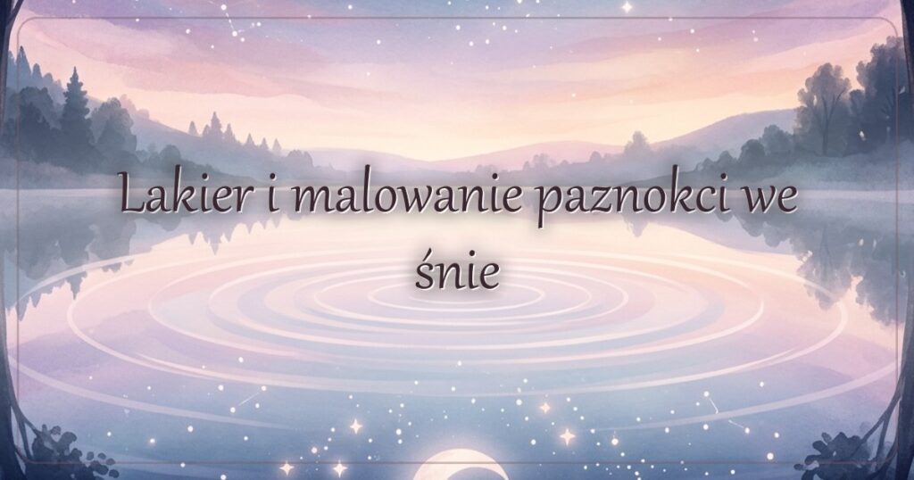 Lakier i malowanie paznokci we śnie