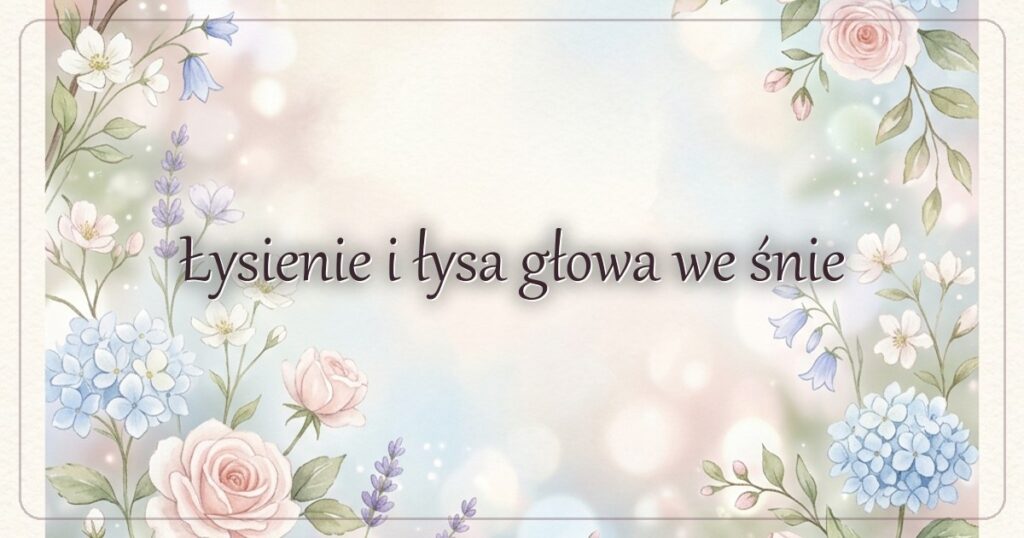 Łysienie i łysa głowa we śnie