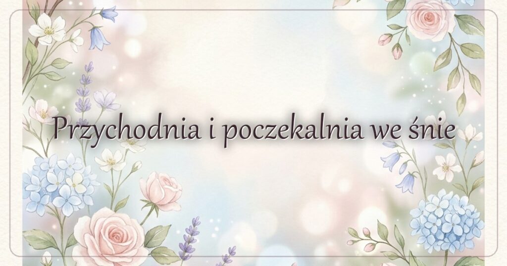 Przychodnia i poczekalnia we śnie