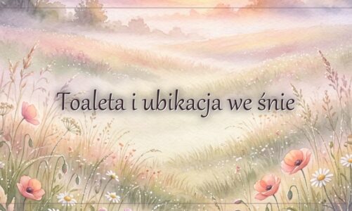 Toaleta i ubikacja we śnie