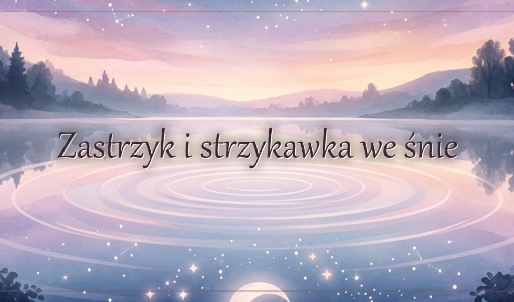 Zastrzyk i strzykawka we śnie