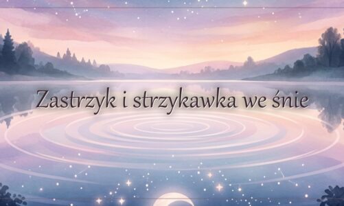 Zastrzyk i strzykawka we śnie